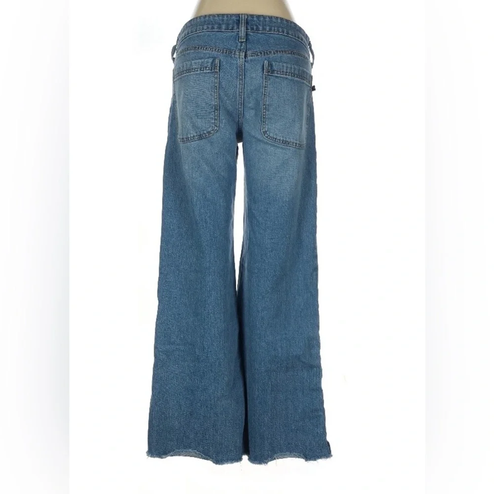 Pilcro Skater Low-Rise Wide-Leg Jeans | Palazzo Denim | Size 27 - Picture 7 of 10